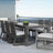 Extendable Powder Coated Aluminum Outdoor Dining Table
