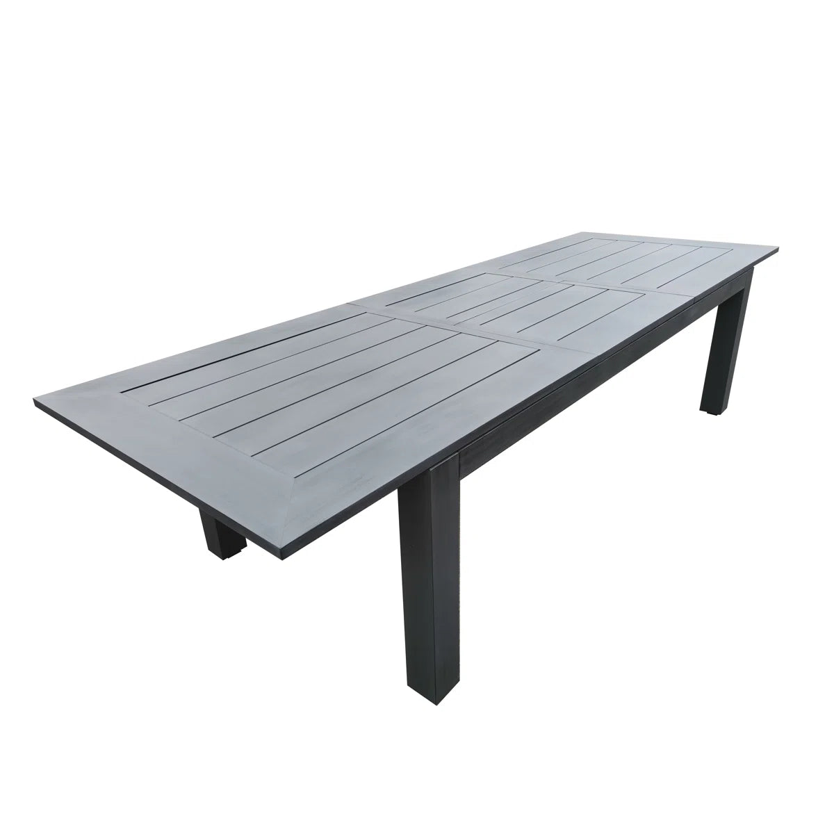 Extendable Powder Coated Aluminum Outdoor Dining Table