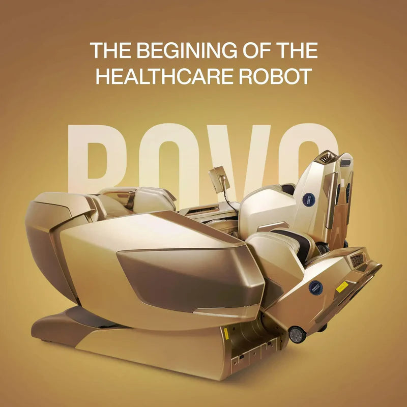 AI Robotic Massage Chair (Sleek Golden)