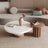 Round Wood Coffee Table Set