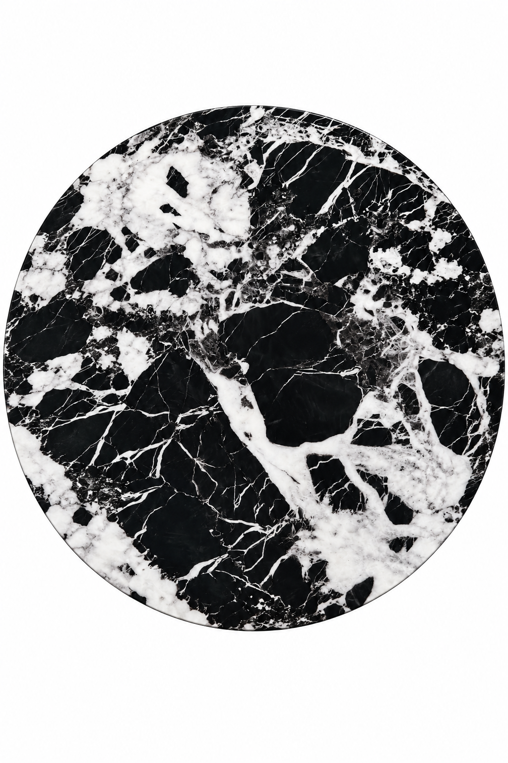 Black Marble Nesting Coffee Table Set (Set of 2)