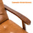 Rowan Tufted Faux Leather Armchair