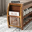 Rustic Flip-Top Shoe Rack Bench