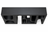 Sculptural Black Geometric Console Table with Arch Cutouts