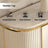 Milkyer TV Stand with Artificial Marble Top