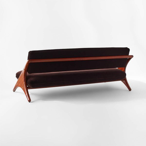 Sorelle Espresso Velvet Sofa