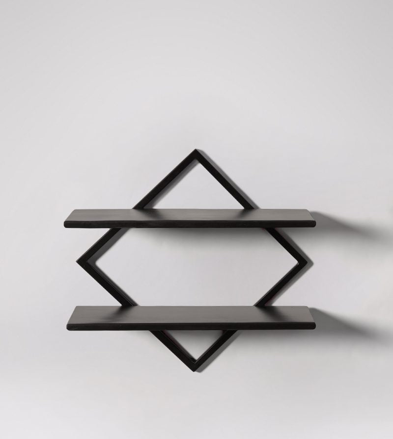 Steel & Wood Wall Shelf