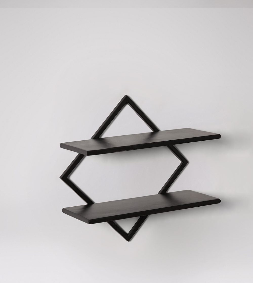Steel & Wood Wall Shelf