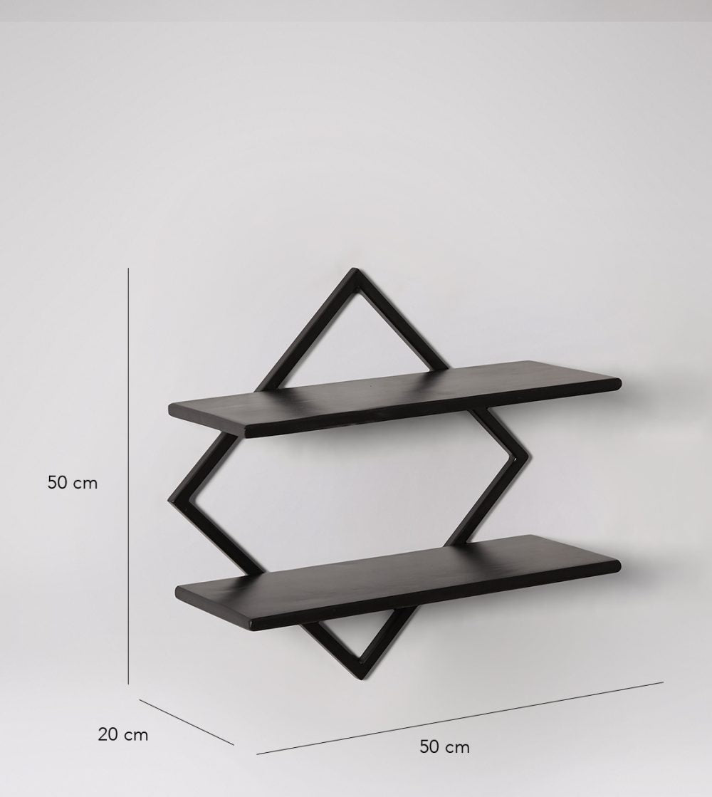 Steel & Wood Wall Shelf
