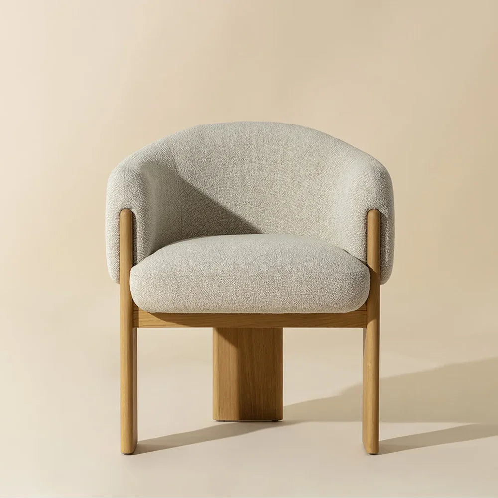 Swiss Dining Armchair – Rustic Oak