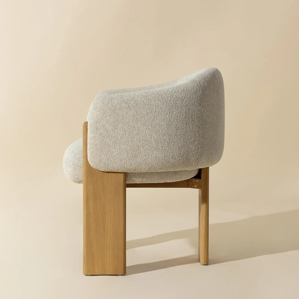 Swiss Dining Armchair – Rustic Oak