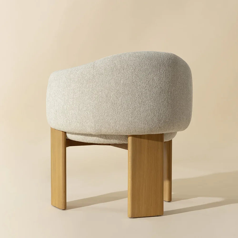 Swiss Dining Armchair – Rustic Oak