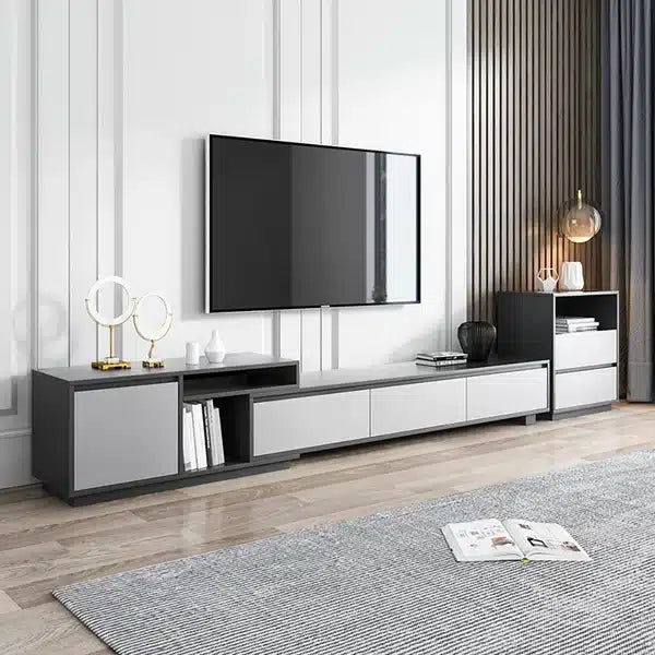 TV Console With Extendable Entertainment Center
