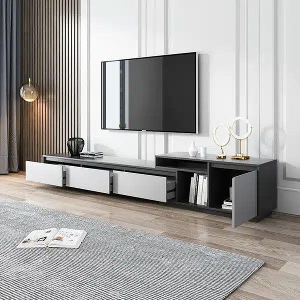 TV Console With Extendable Entertainment Center