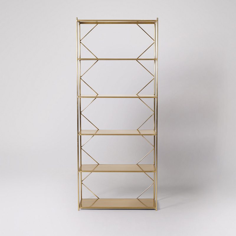 Modern Brass Wall Shelf