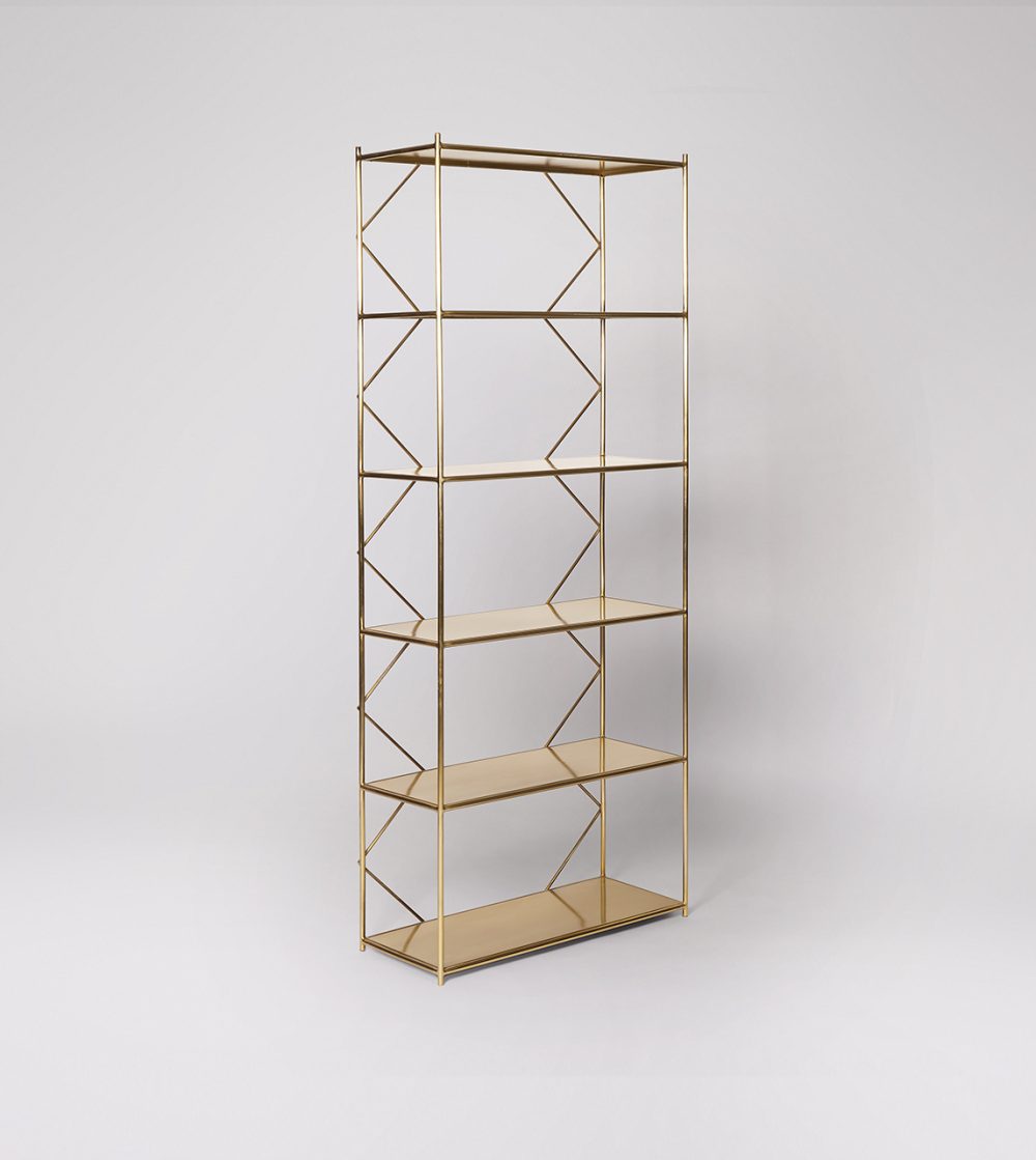 Modern Brass Wall Shelf