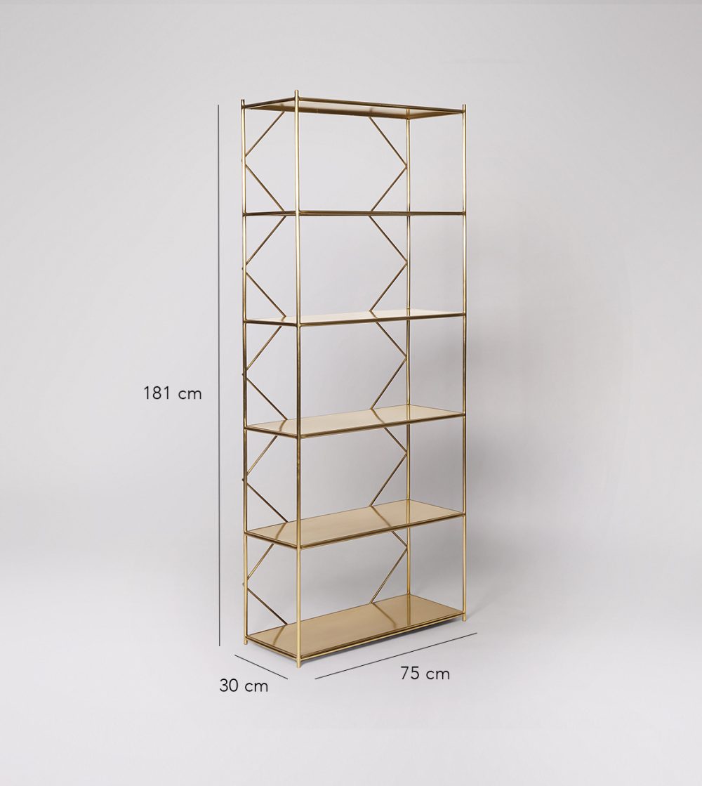 Modern Brass Wall Shelf
