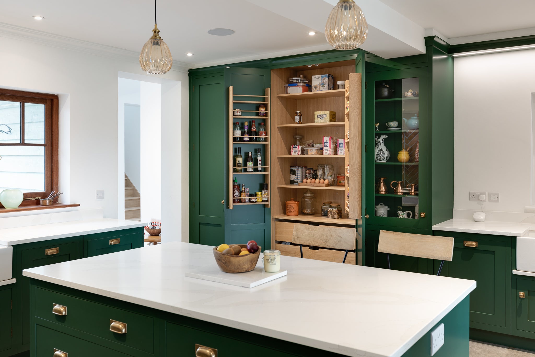 The Classic Country Green Kitchen