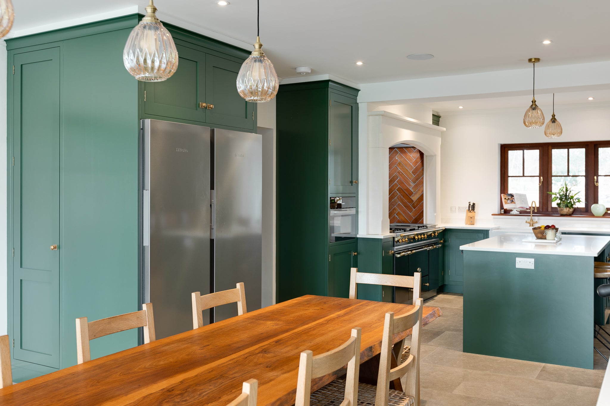 The Classic Country Green Kitchen