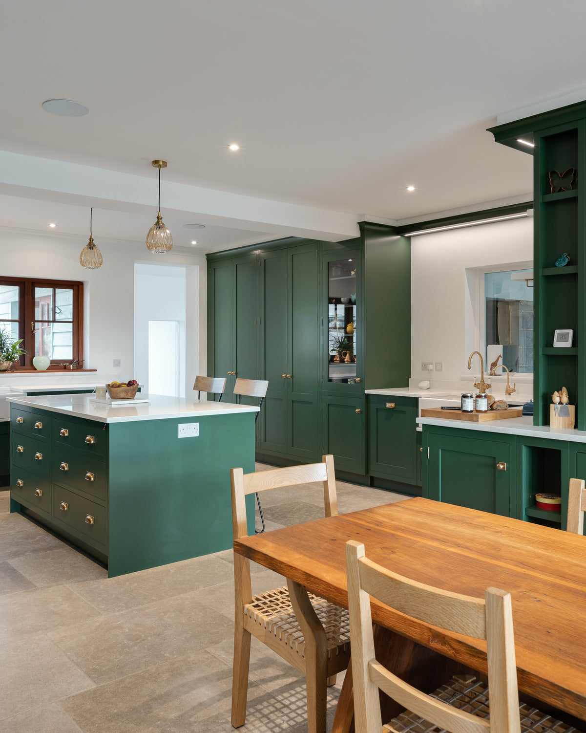 The Classic Country Green Kitchen