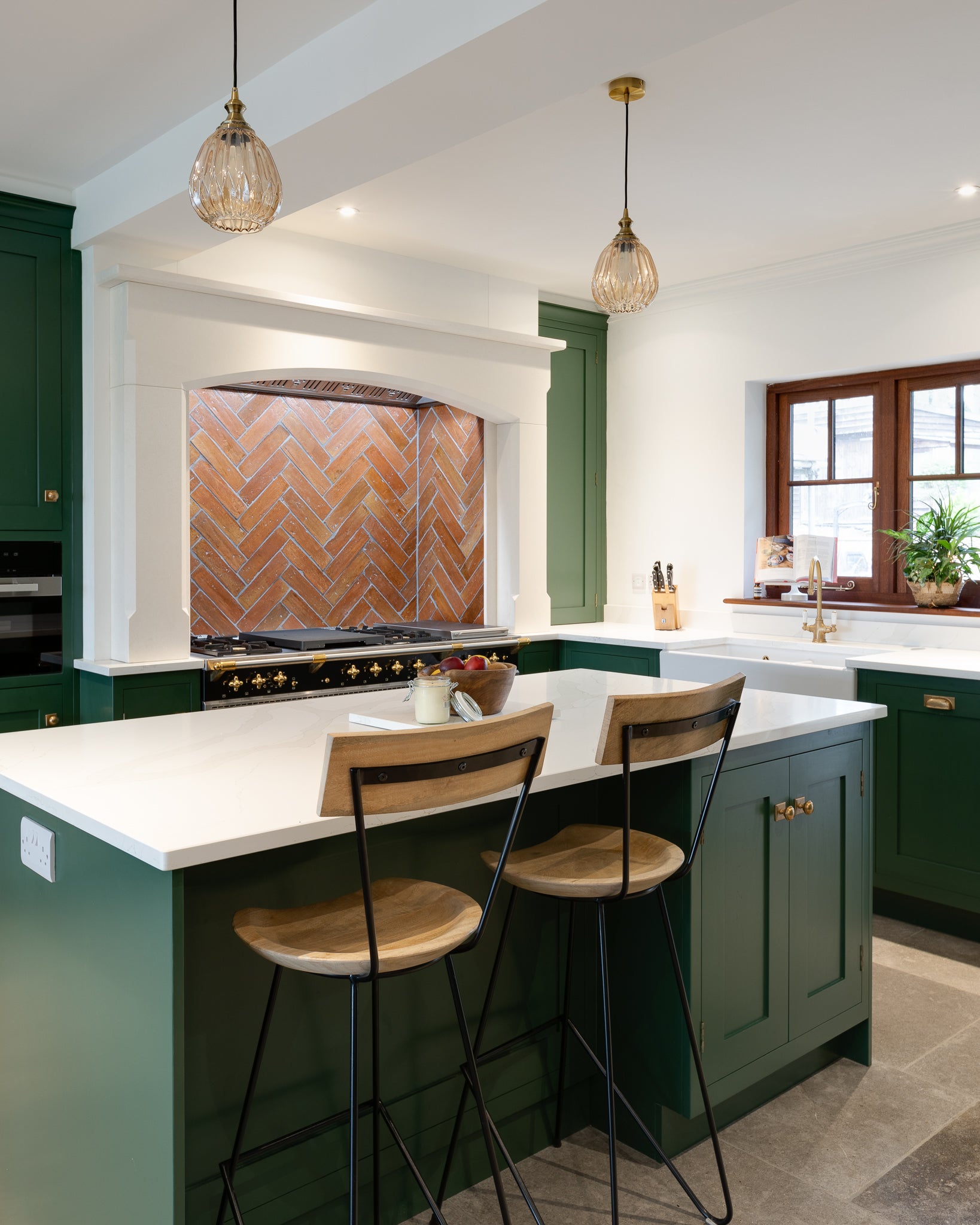 The Classic Country Green Kitchen