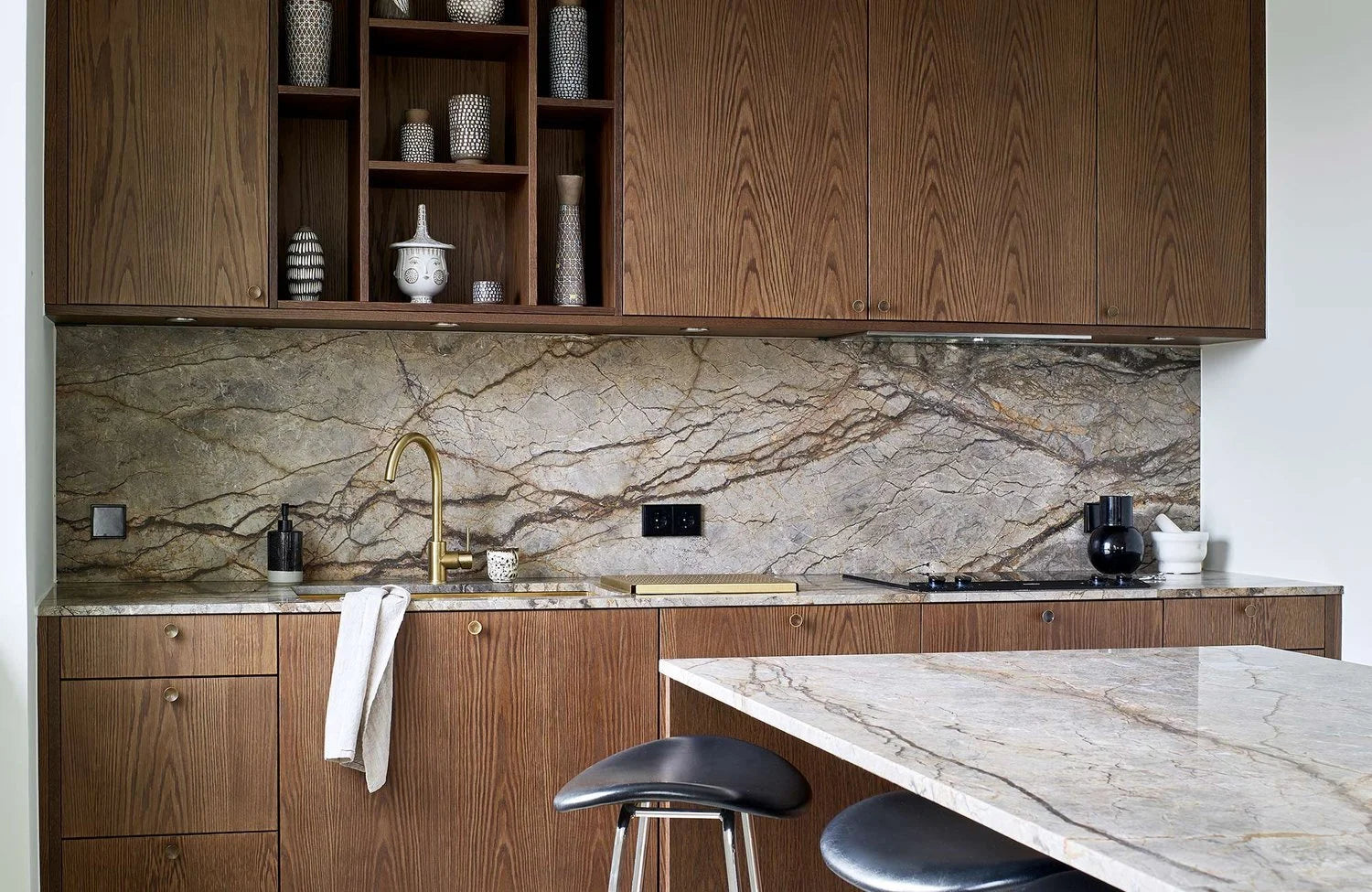 The Dark Limestone Kitchen