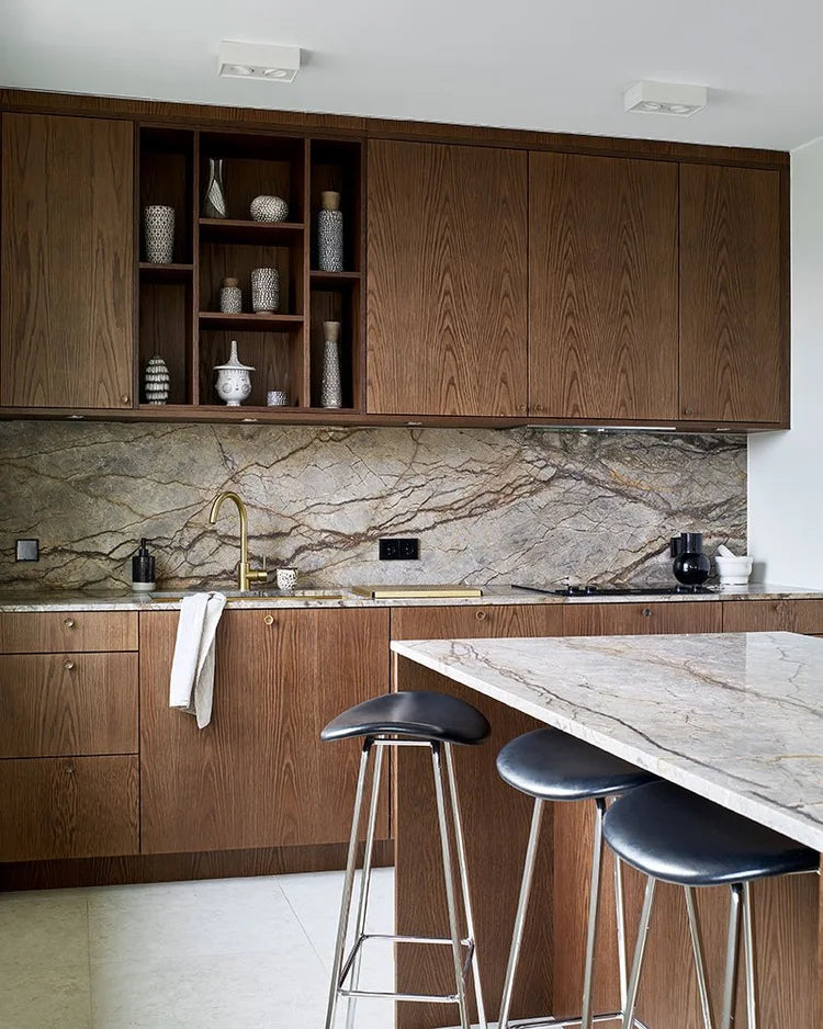 The Dark Limestone Kitchen