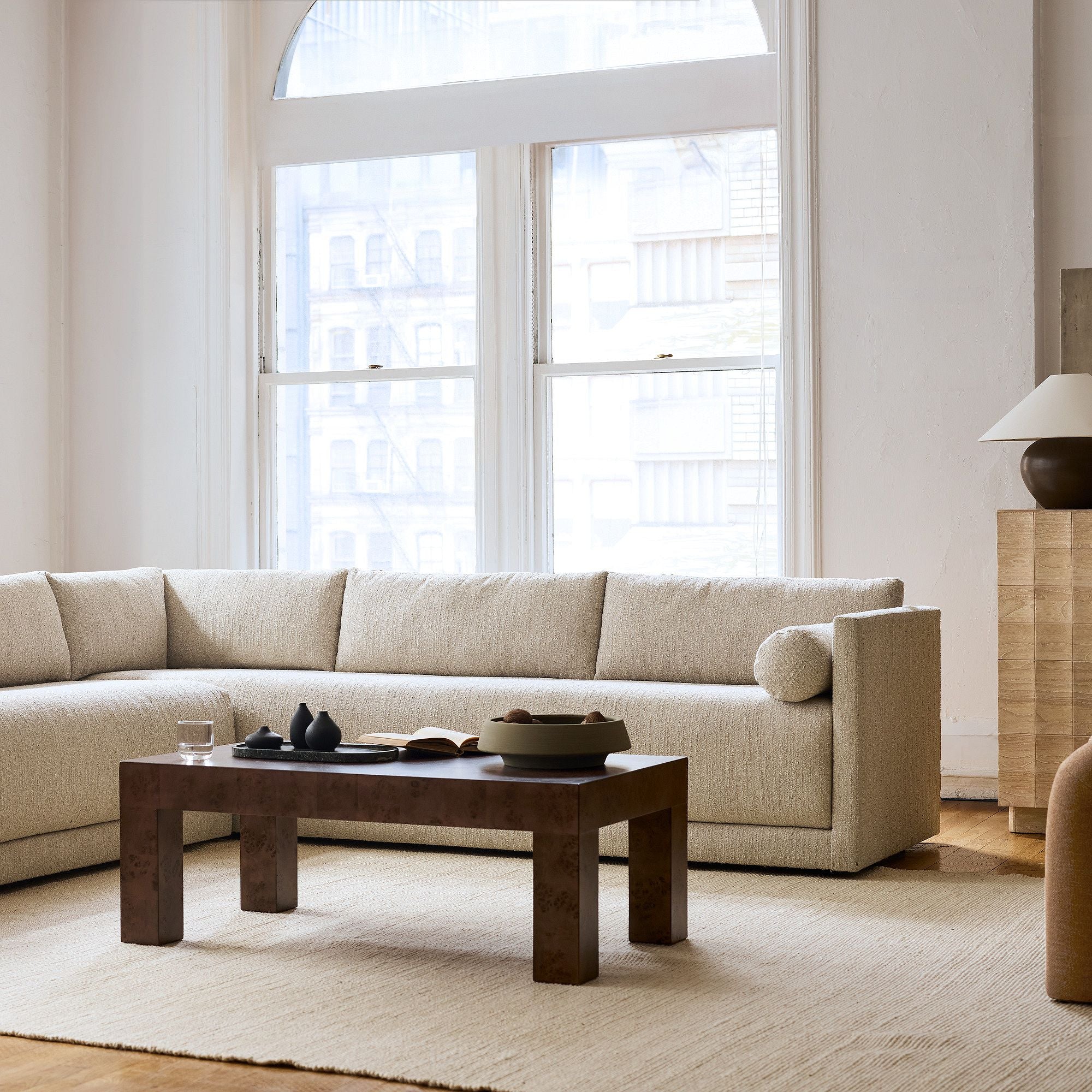 Harlow Burl Coffee Table