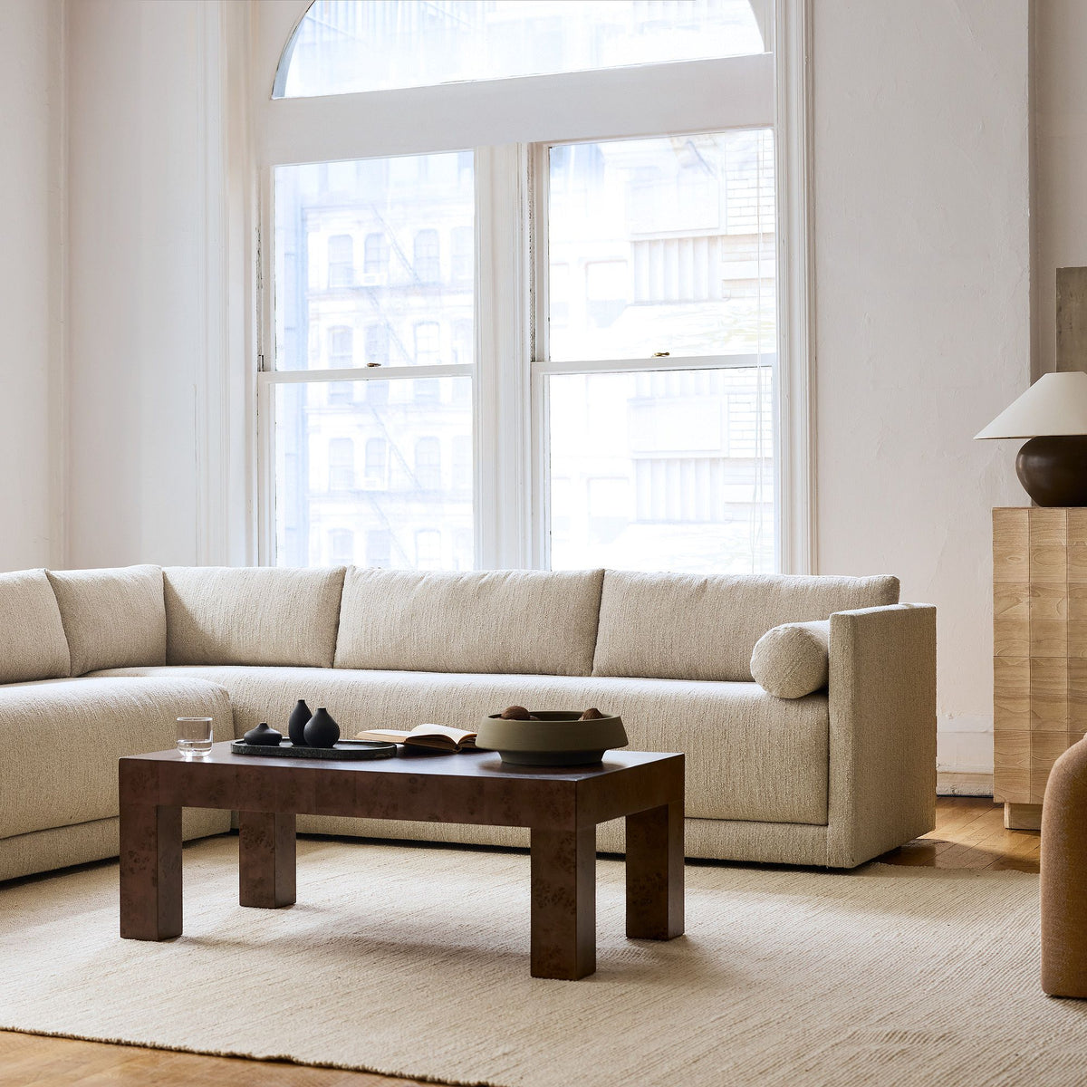 Harlow Burl Coffee Table