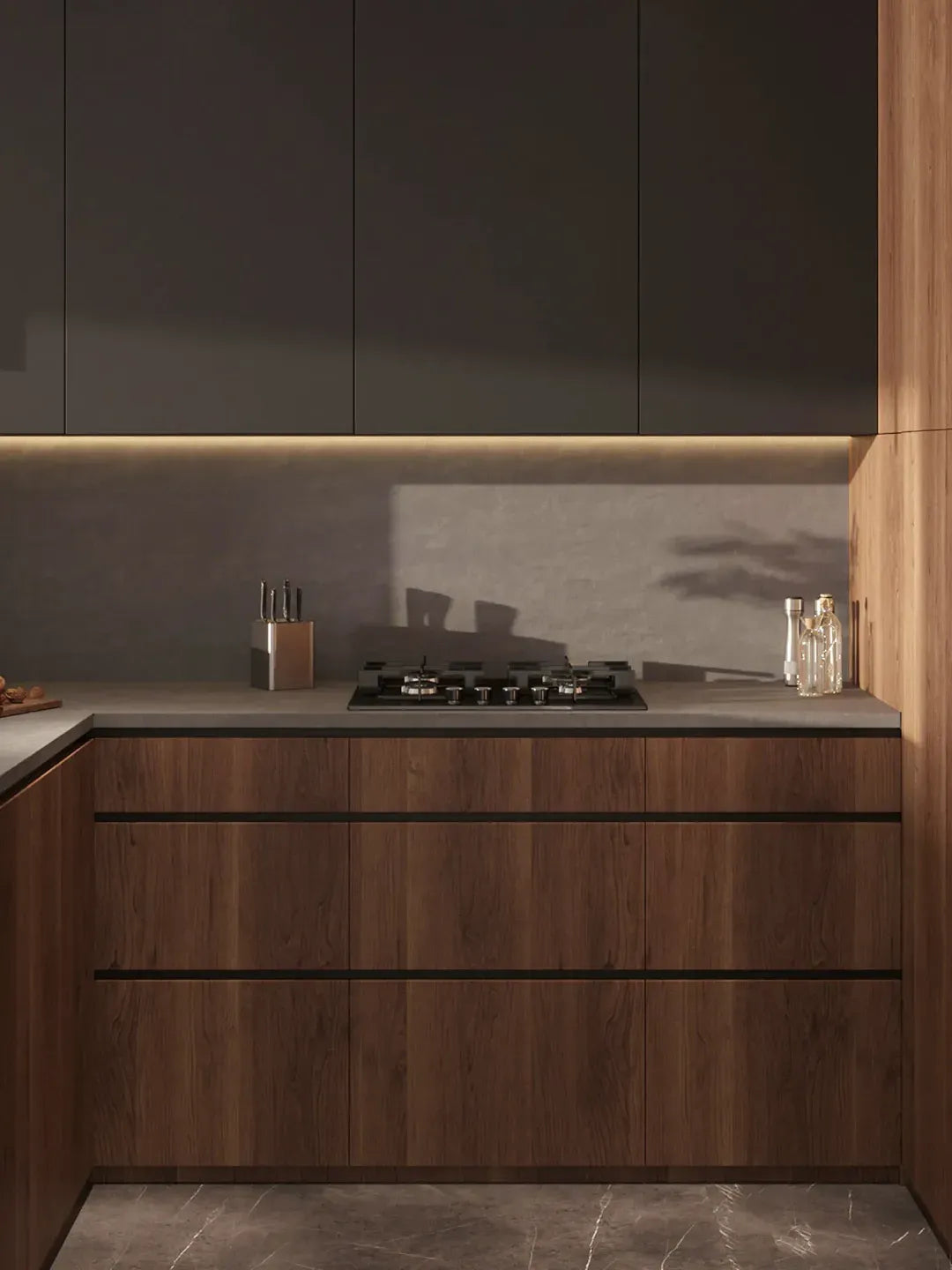 The Loft Walnut Kitchen