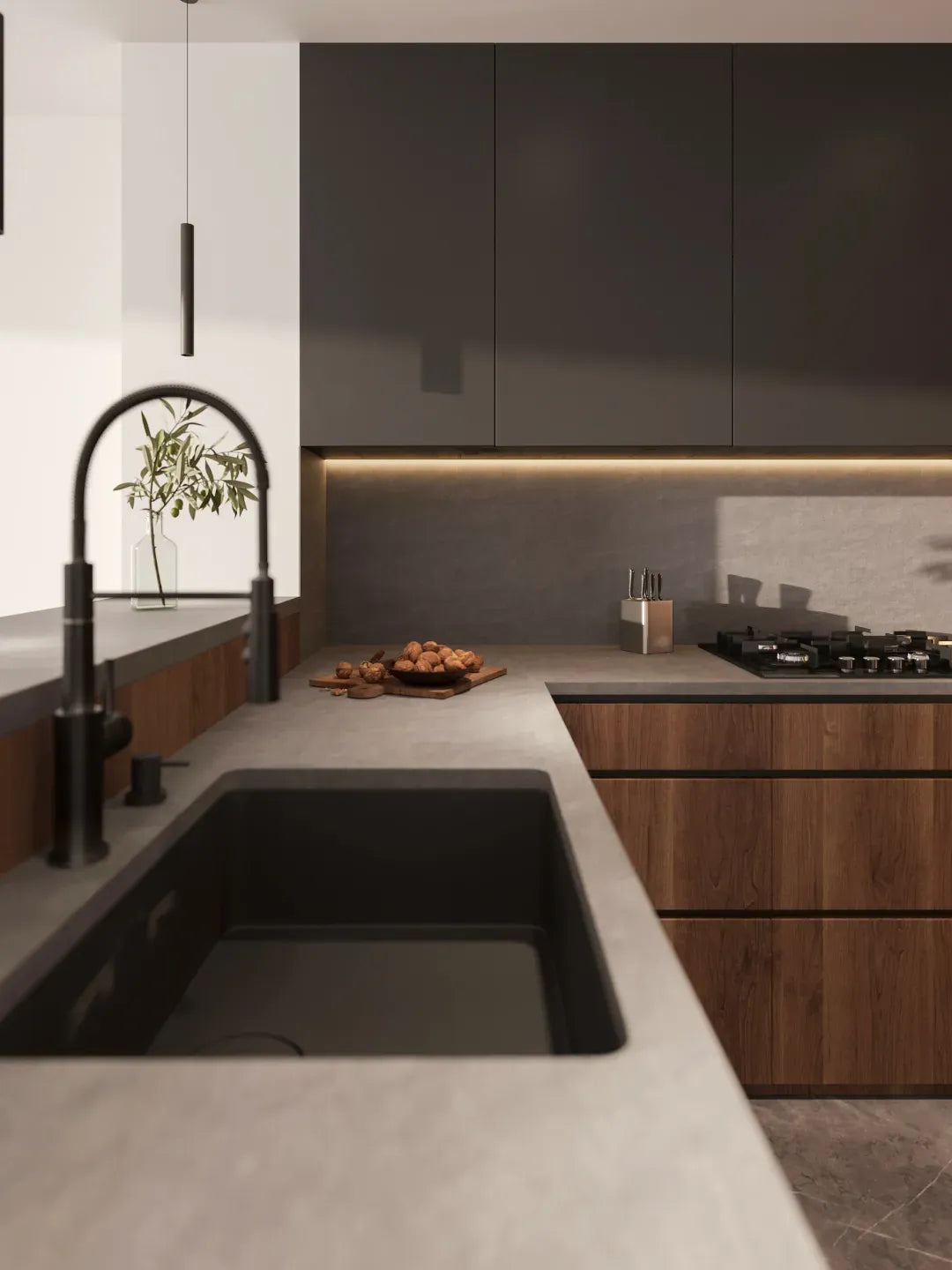 The Loft Walnut Kitchen