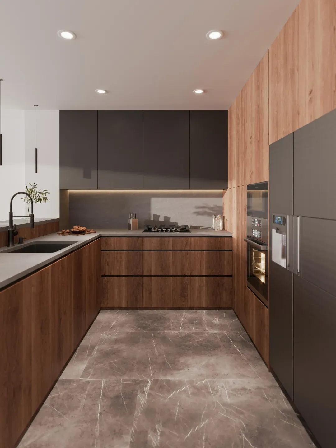 The Loft Walnut Kitchen