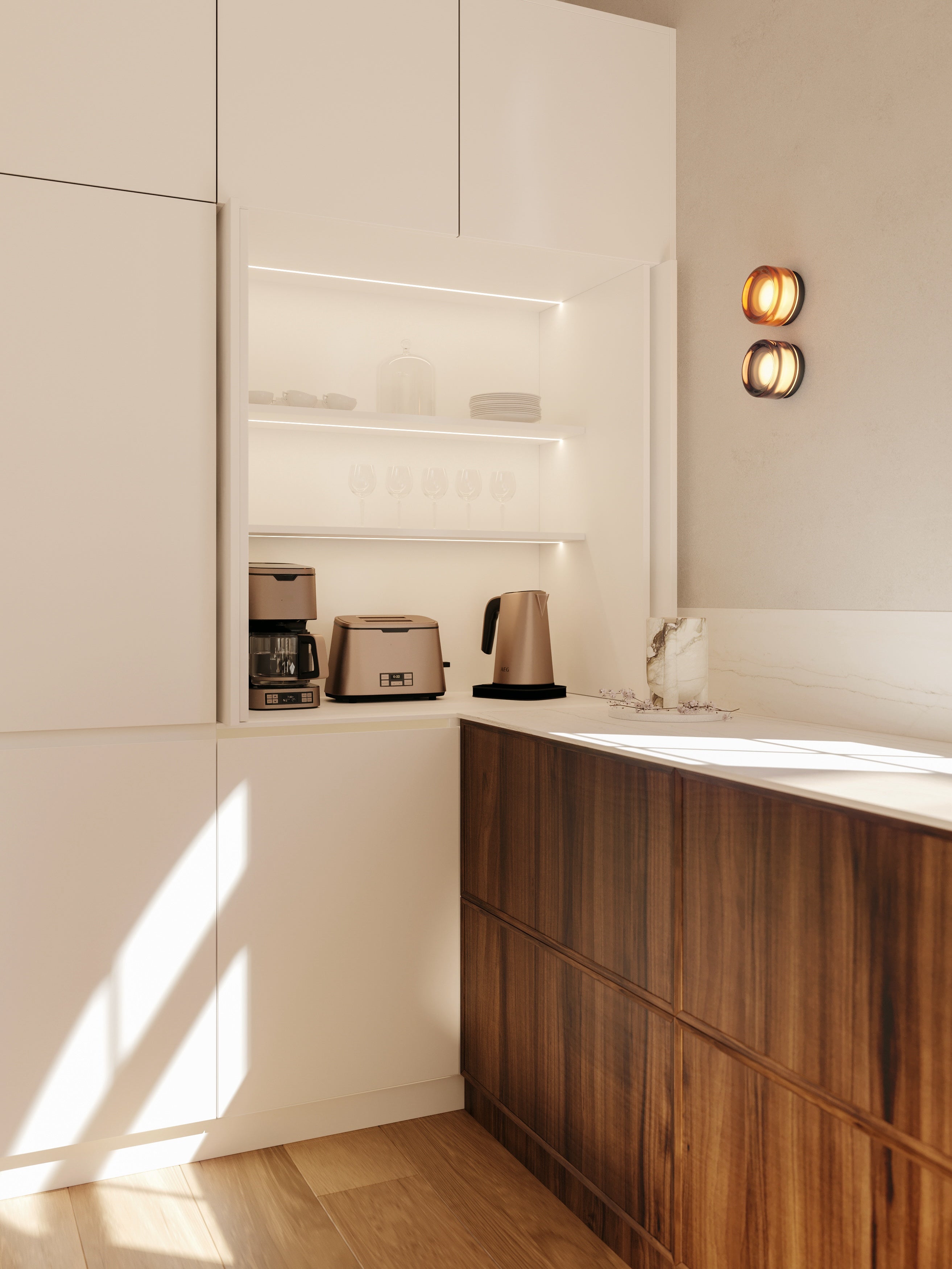 The Modern Walnut Kitchen