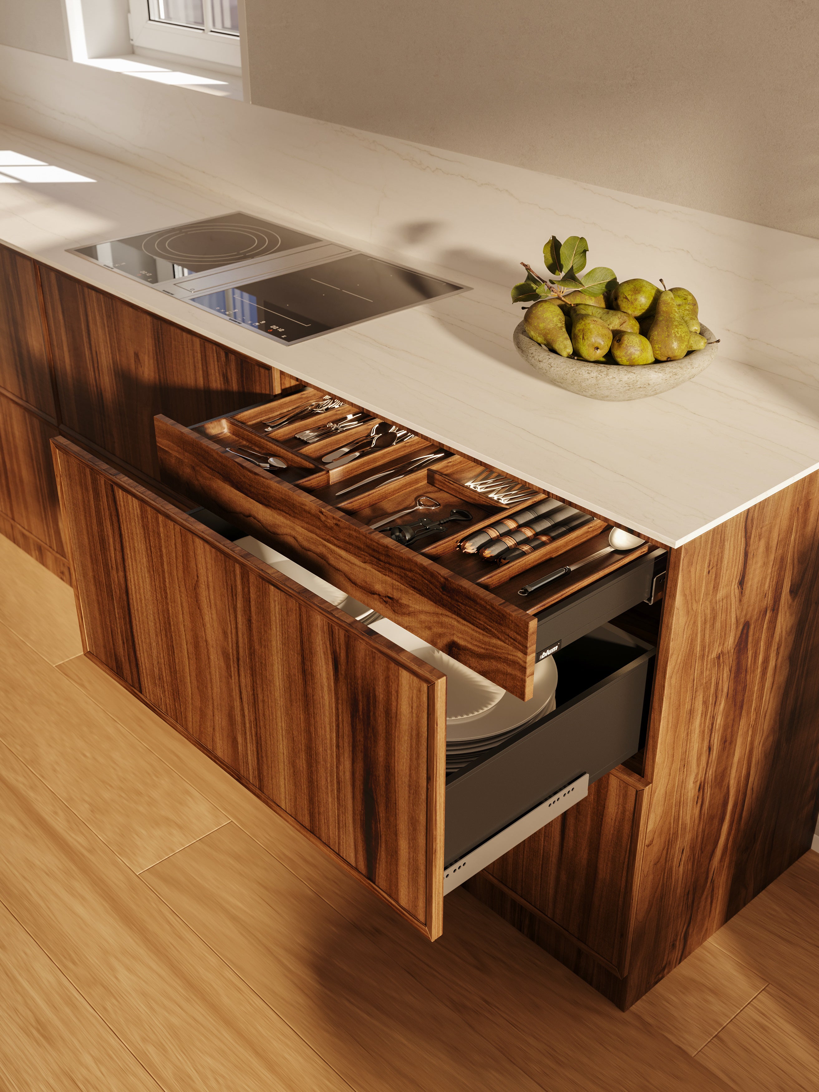 The Modern Walnut Kitchen