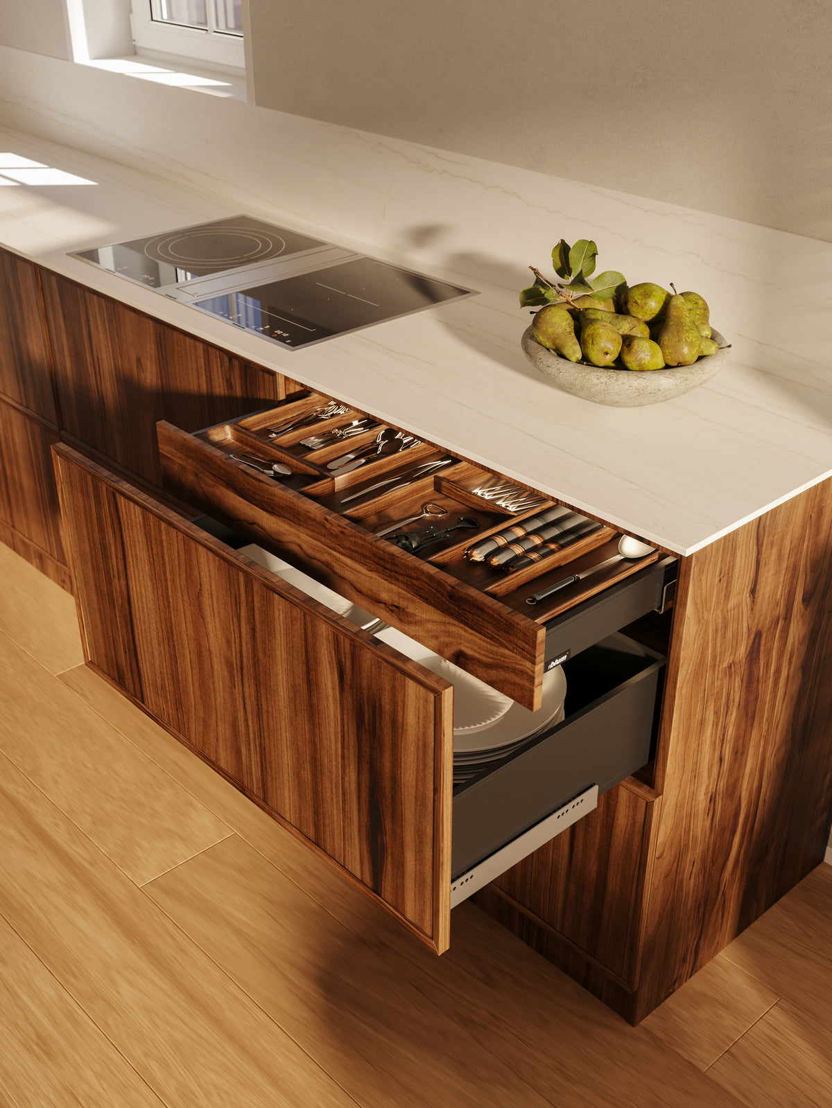 The Modern Walnut Kitchen