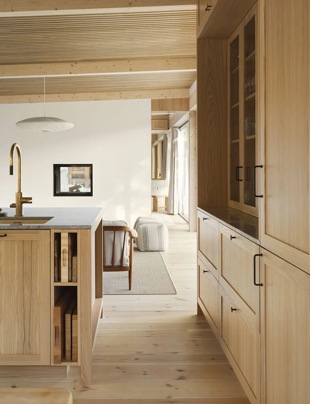 The Natural Oak Kitchen Warm Oak & Limestone Kitchen