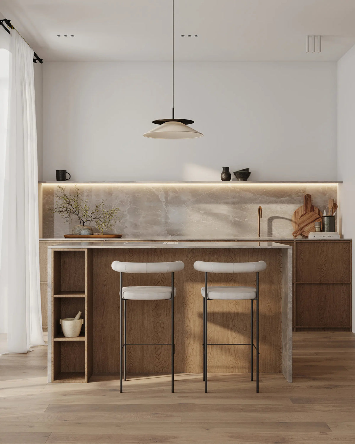 The Nature-Inspired Oak Kitchen