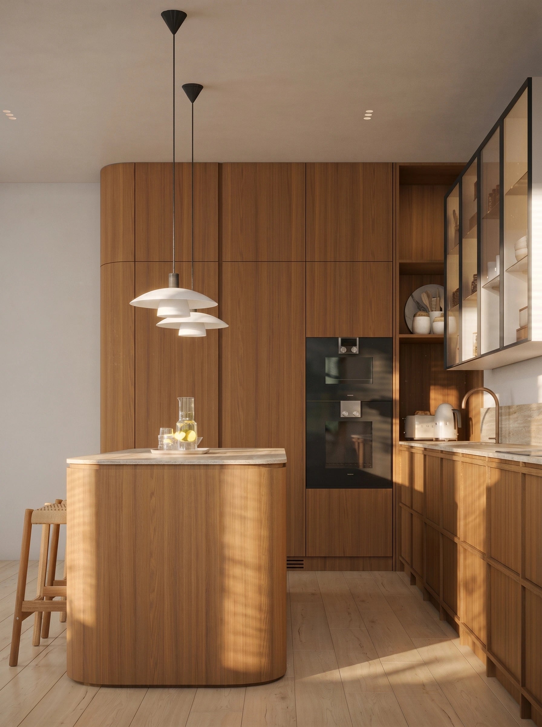 The Nordic Walnut Kitchen