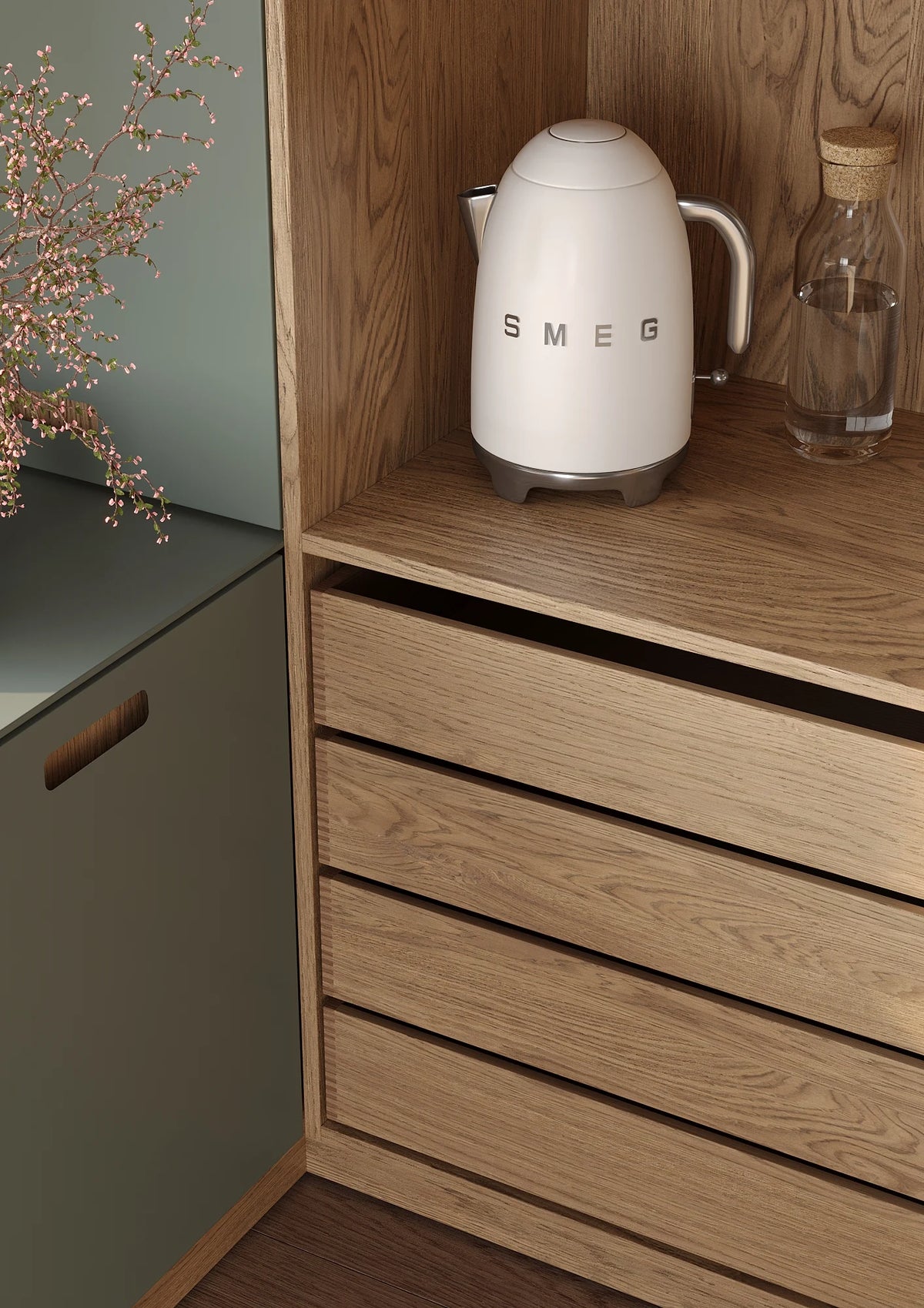 The Scandinavian Green Kitchen
