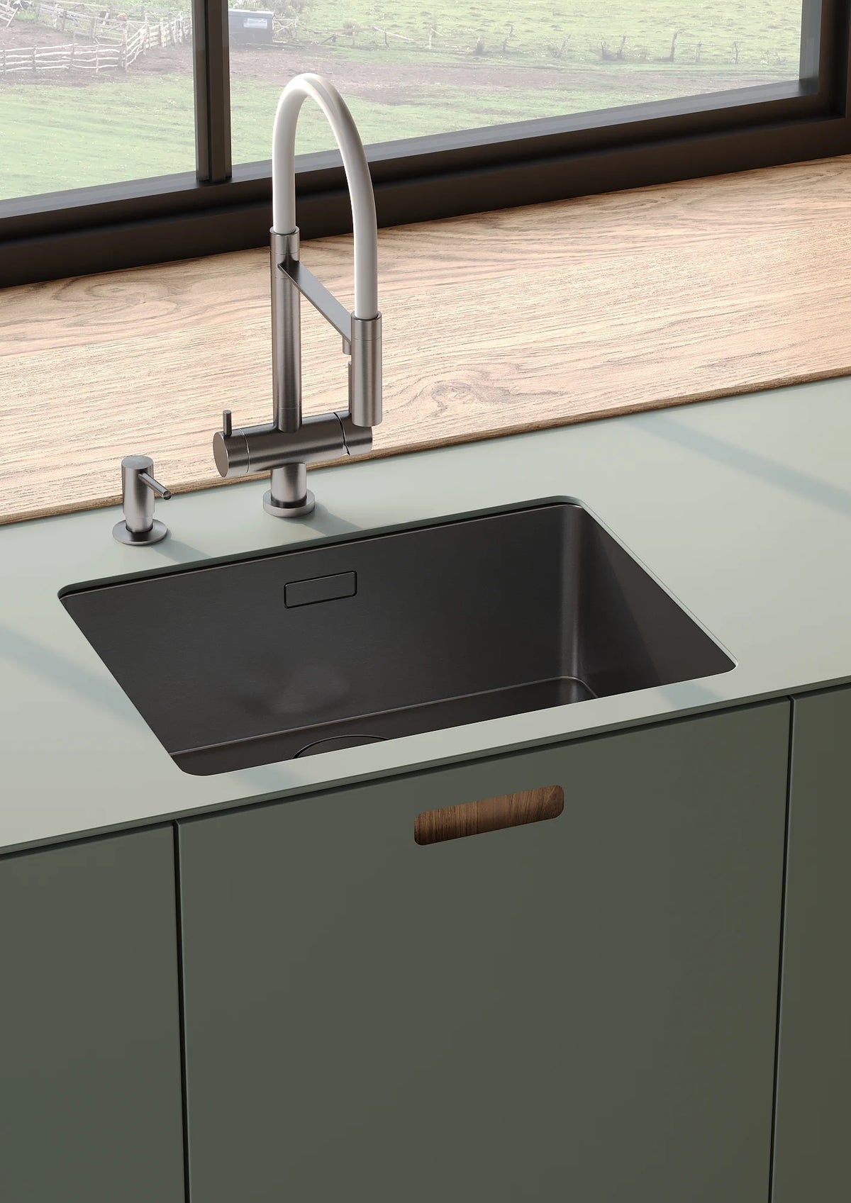 The Scandinavian Green Kitchen