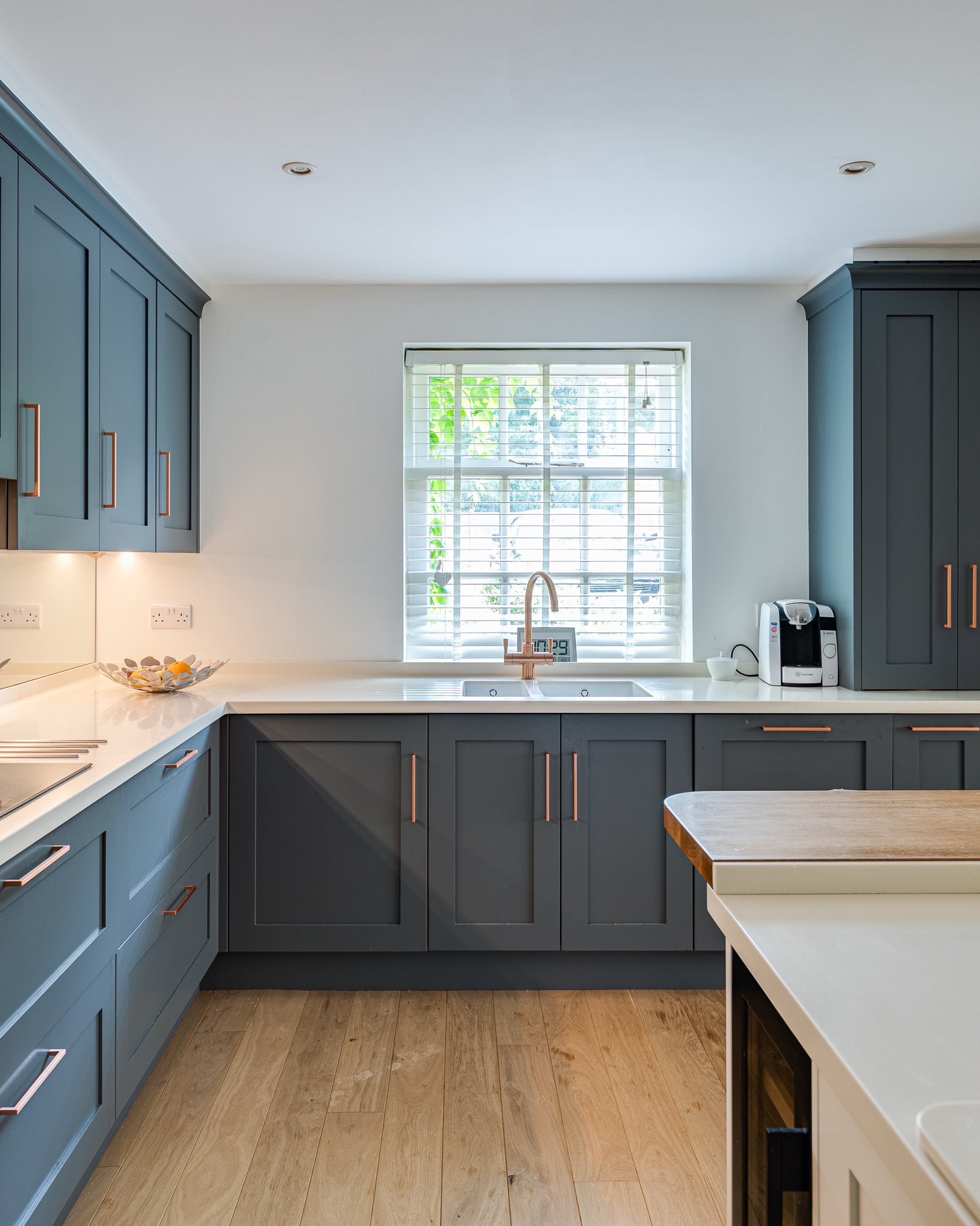 The Two-Tone Shaker Kitchen & Living Space