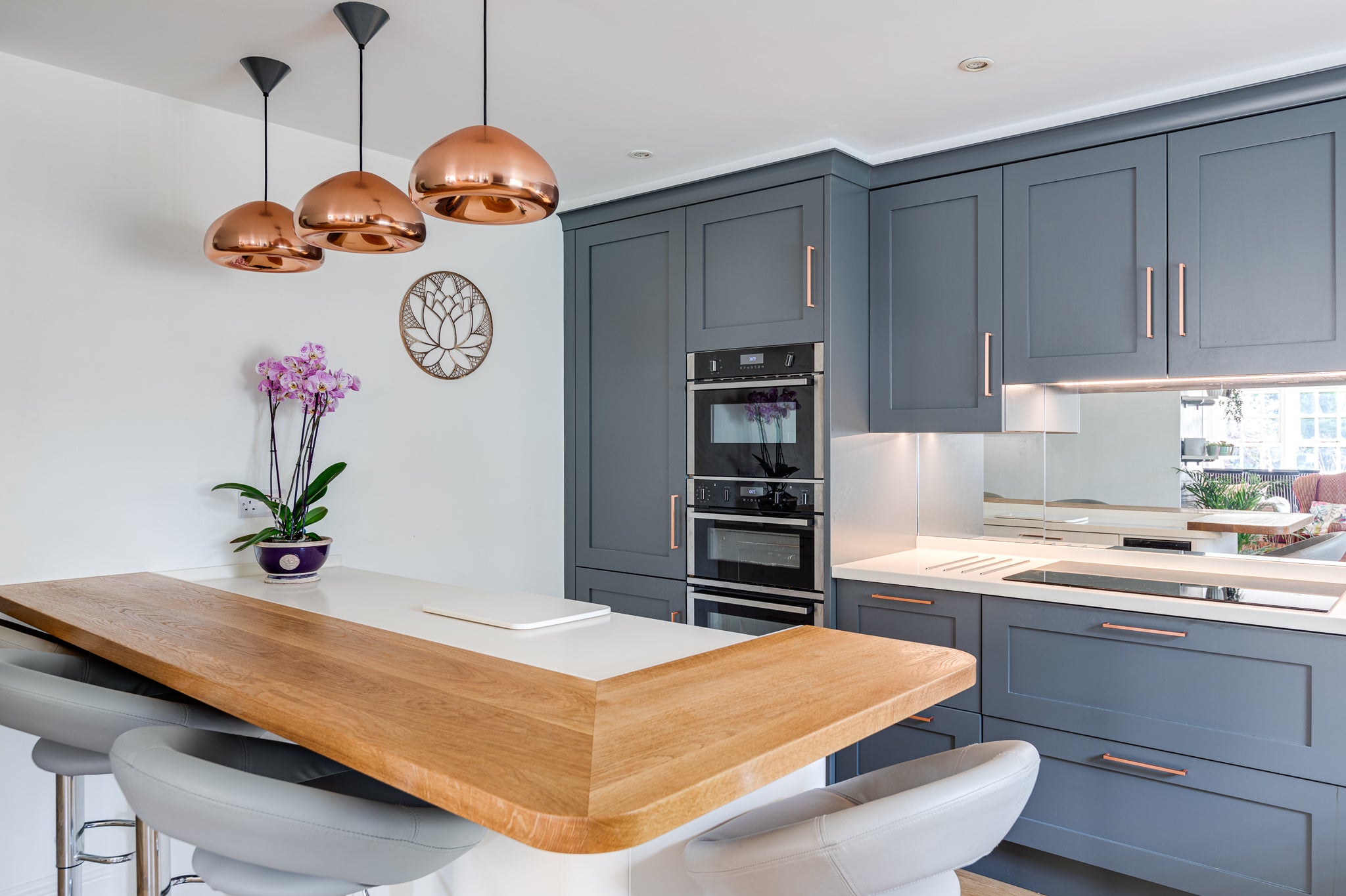 The Two-Tone Shaker Kitchen & Living Space