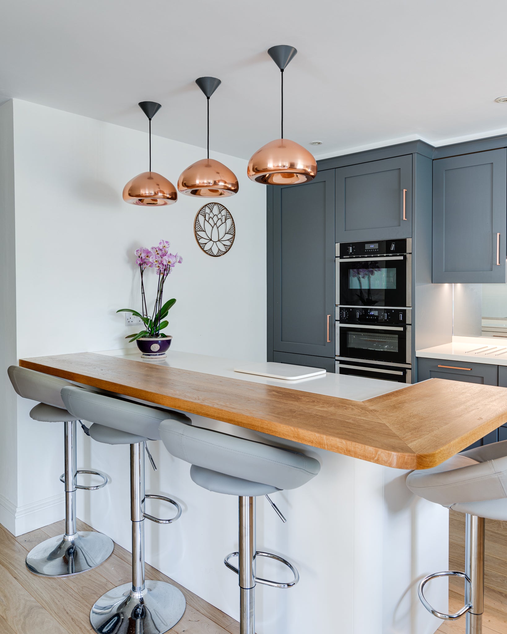 The Two-Tone Shaker Kitchen & Living Space