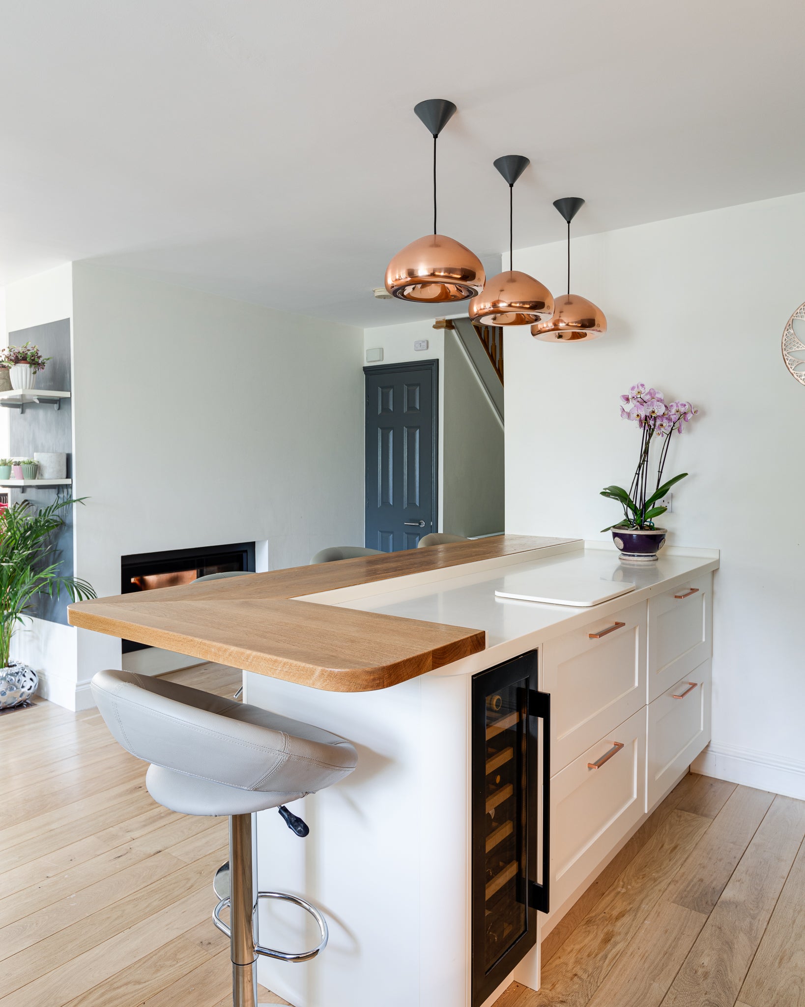 The Two-Tone Shaker Kitchen & Living Space