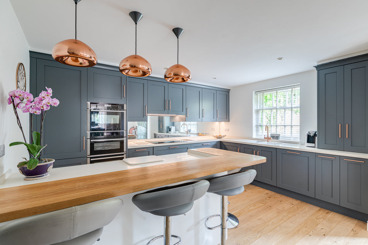 The Two-Tone Shaker Kitchen & Living Space