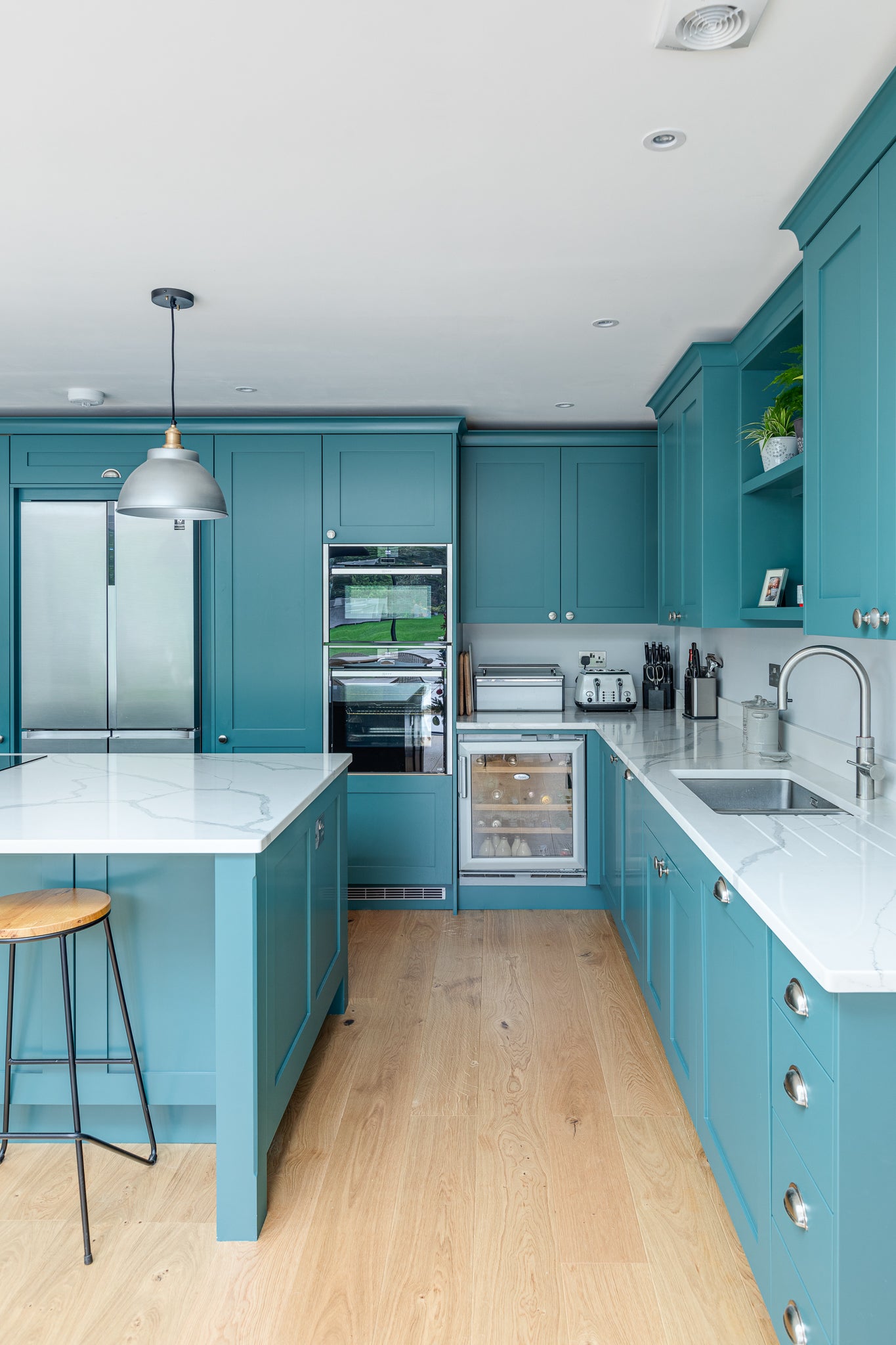 The Vibrant Blue Shaker Kitchen