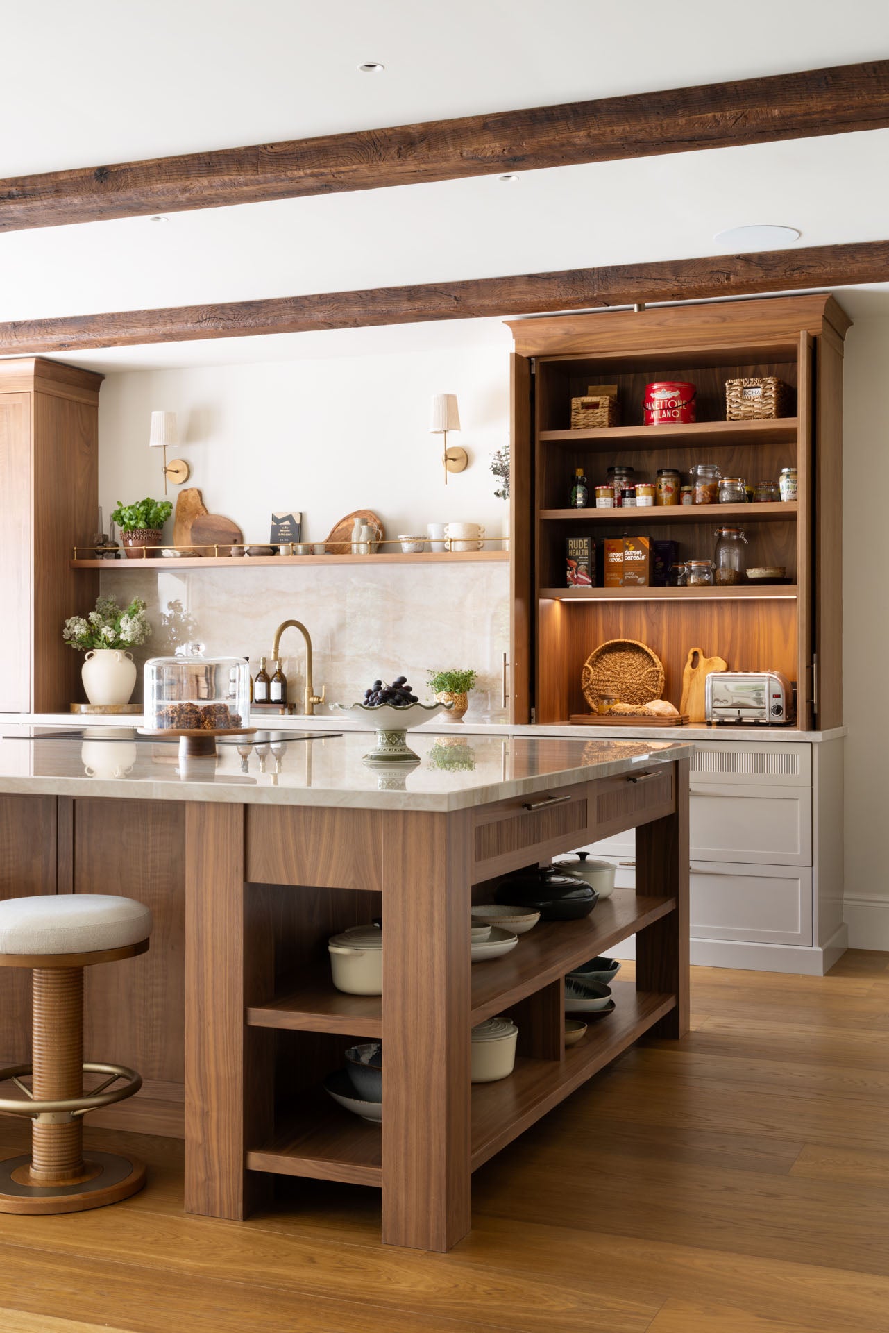 The Walnut Reeded Shaker Kitchen