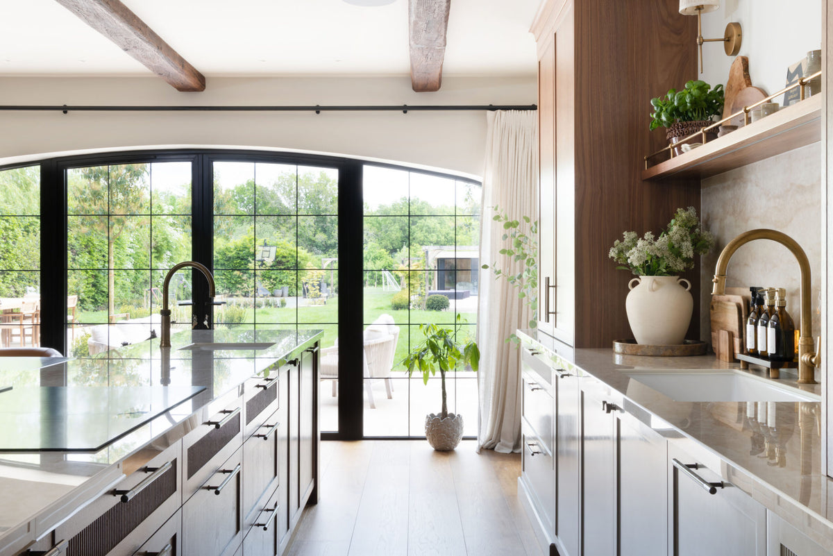 The Walnut Reeded Shaker Kitchen