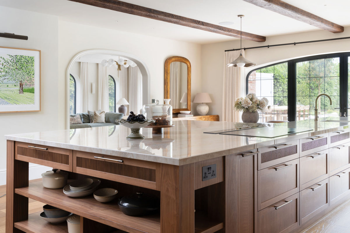 The Walnut Reeded Shaker Kitchen