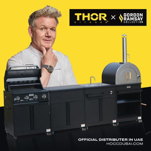 Thor Kitchen 4-Piece Modular Outdoor Kitchen Island - Grey